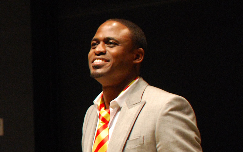 Wayne Brady performing on stage
