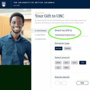 UBC ThriveWell Donate Page